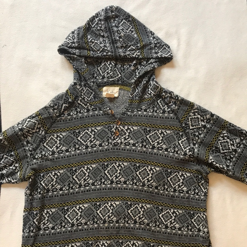 Men’s Koto Tribal Printed Light Hooded Pullover